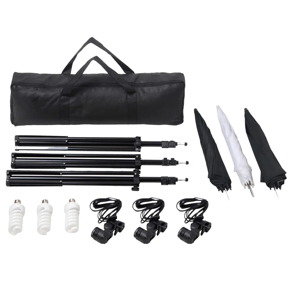 Kit per Studio Fotografico con Set di Luci e Fondale CFW9959675