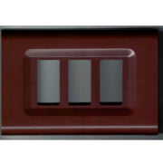 Trade Shop - Placchette Placche In Abs Serie Magic Elite Bticino Compatibili Color Copriprese - Marrone -4 Fori     -