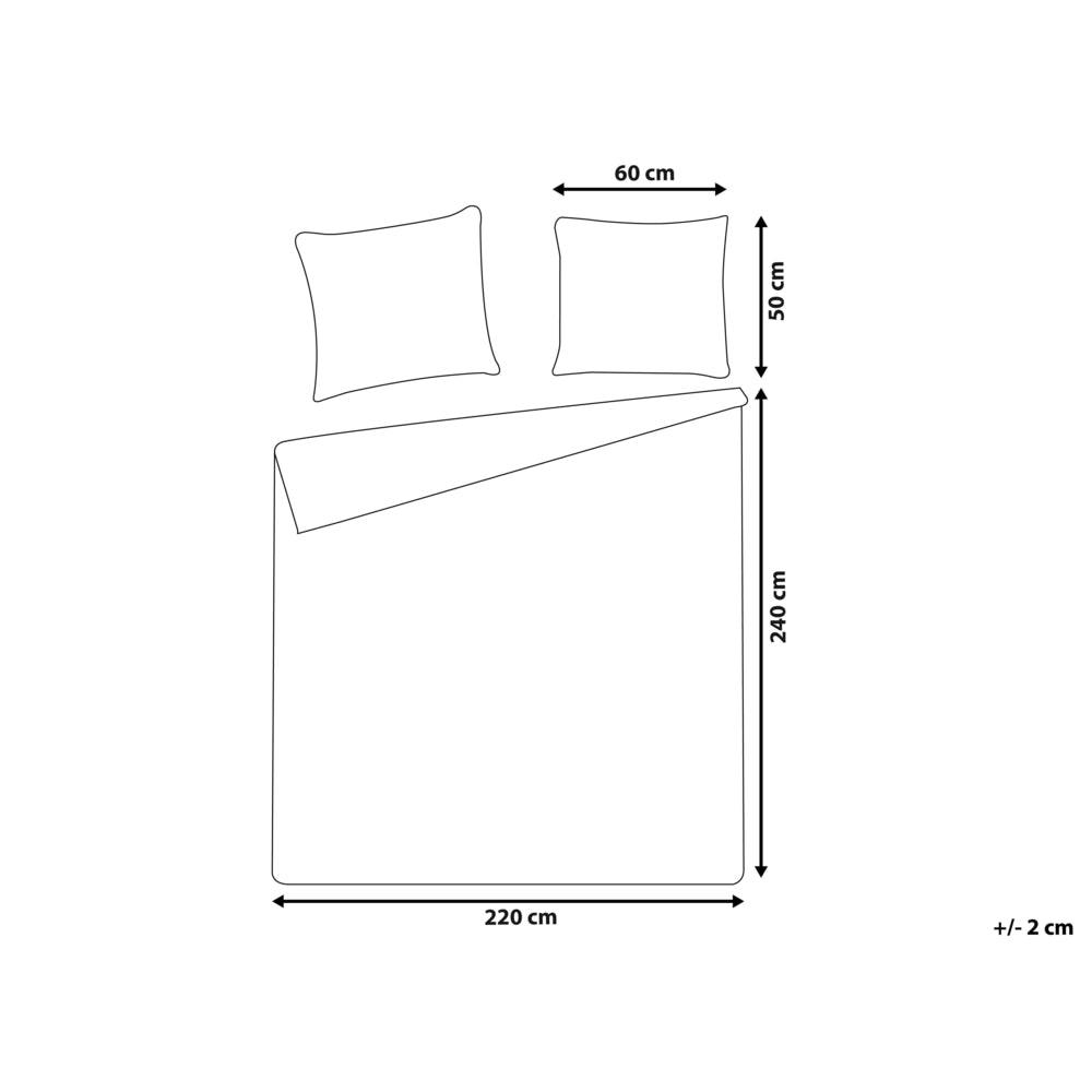 Set copripiumino e federa in mussola di cotone verde 220 x 240 cm per camera da letto moderna