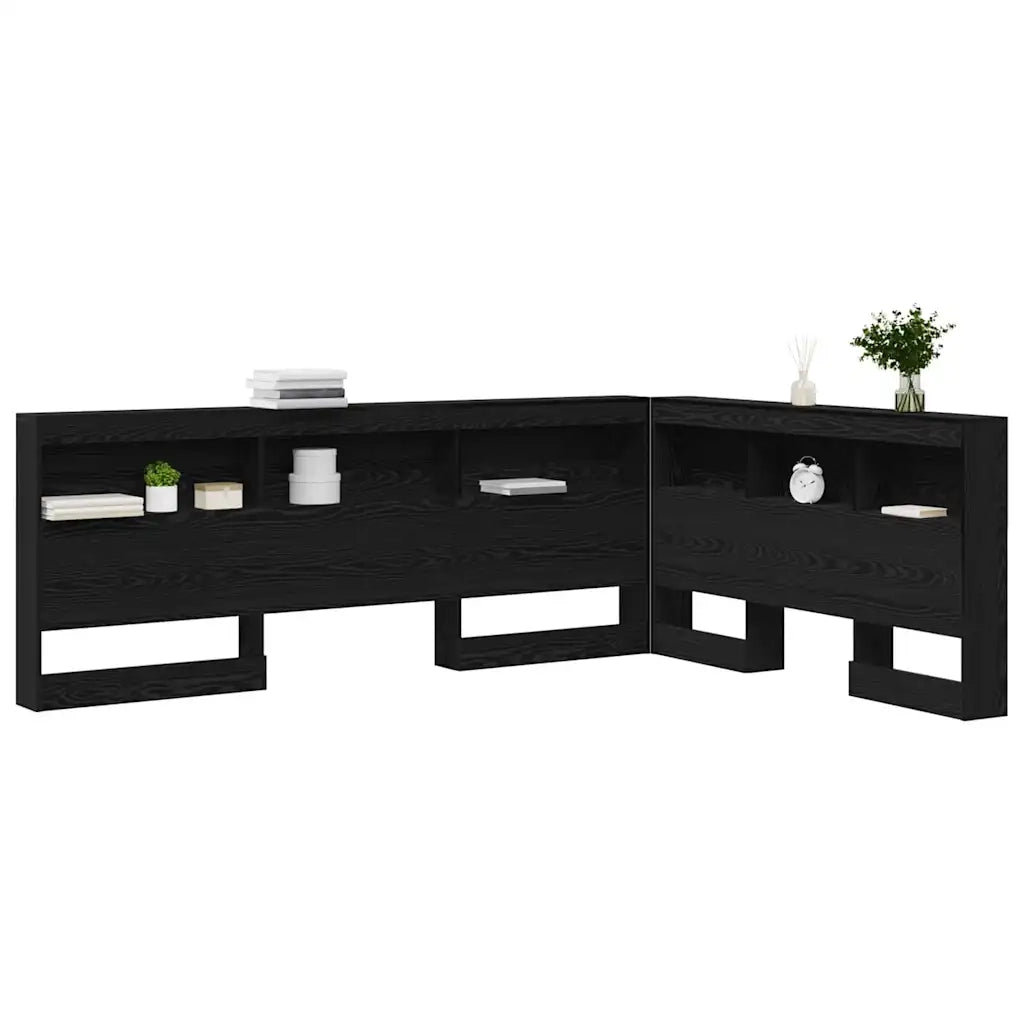 Testata contenitore Rovere Nero 160 cm Legno multistrato 3335502