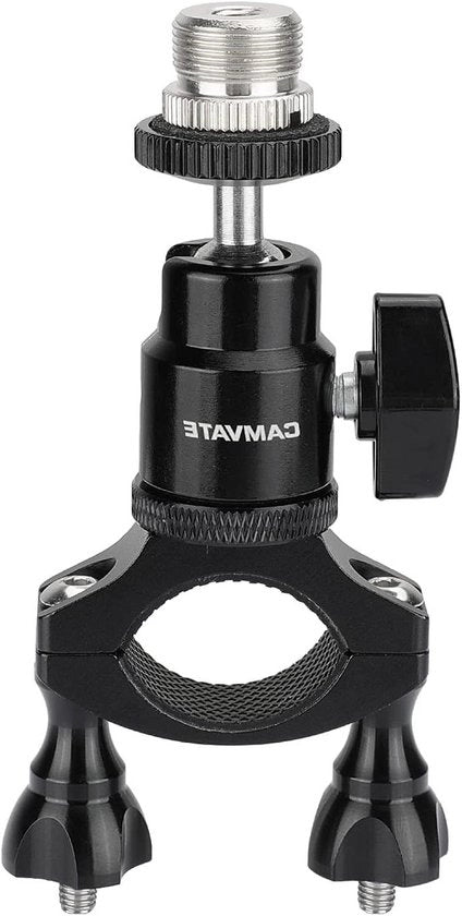 Sostegno per microfono con vite 5/8" e testa a sfera regolabile, diametro 18 mm - 32 mm