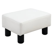 Poggiapiedi Pouf Piccolo ¨C Xylo ¨C Similpelle Bianco 40x30x24cm