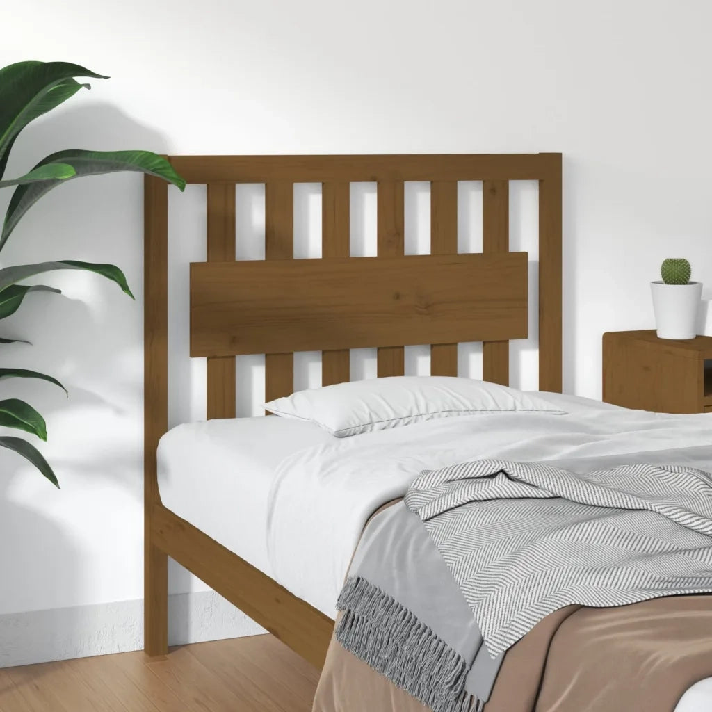 Testiera | Testata per Letto ambra 95,5x4x100cm in Legno Massello di Pino