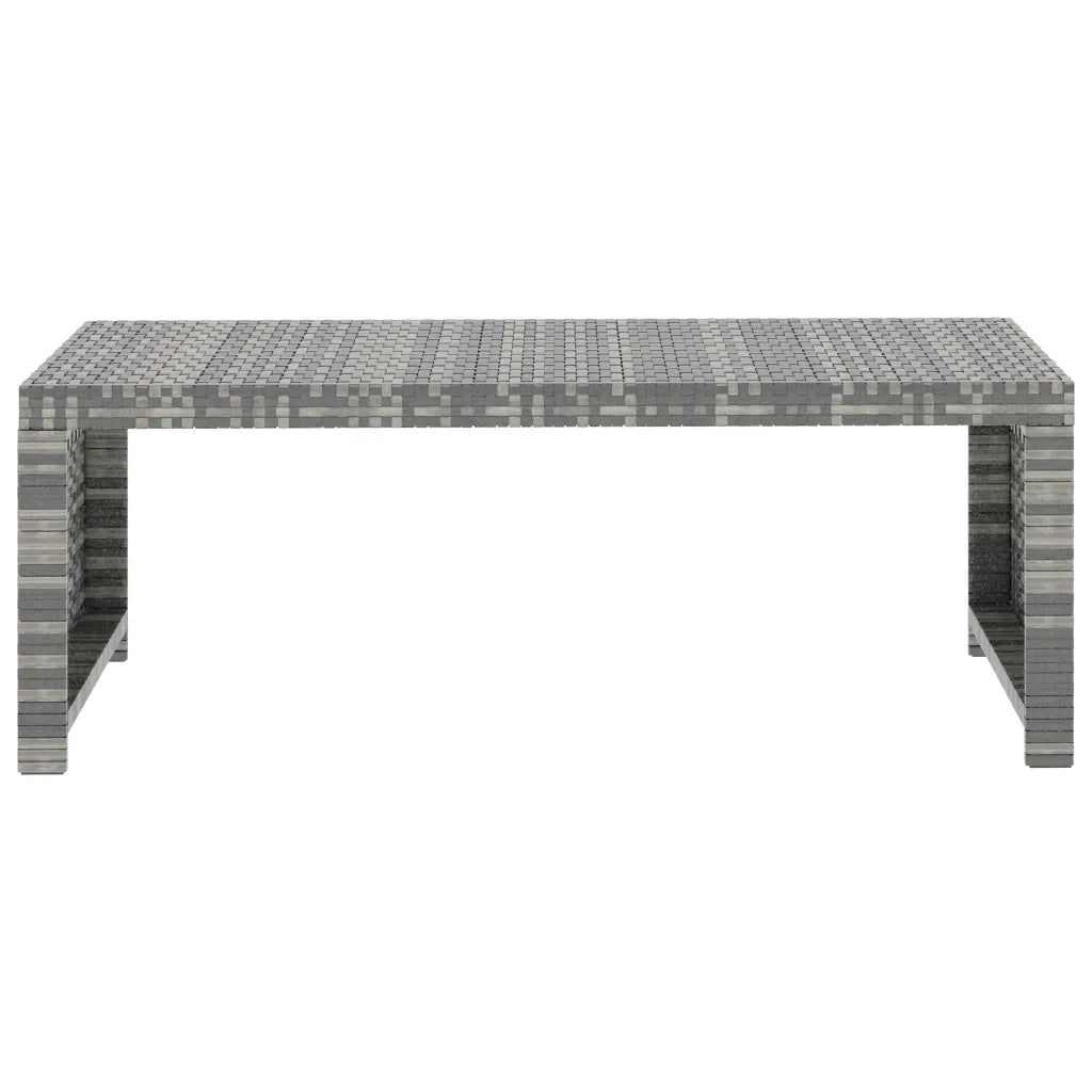 Set Divani da Giardino 5 pz con Cuscini in Polyrattan Grigio 48134