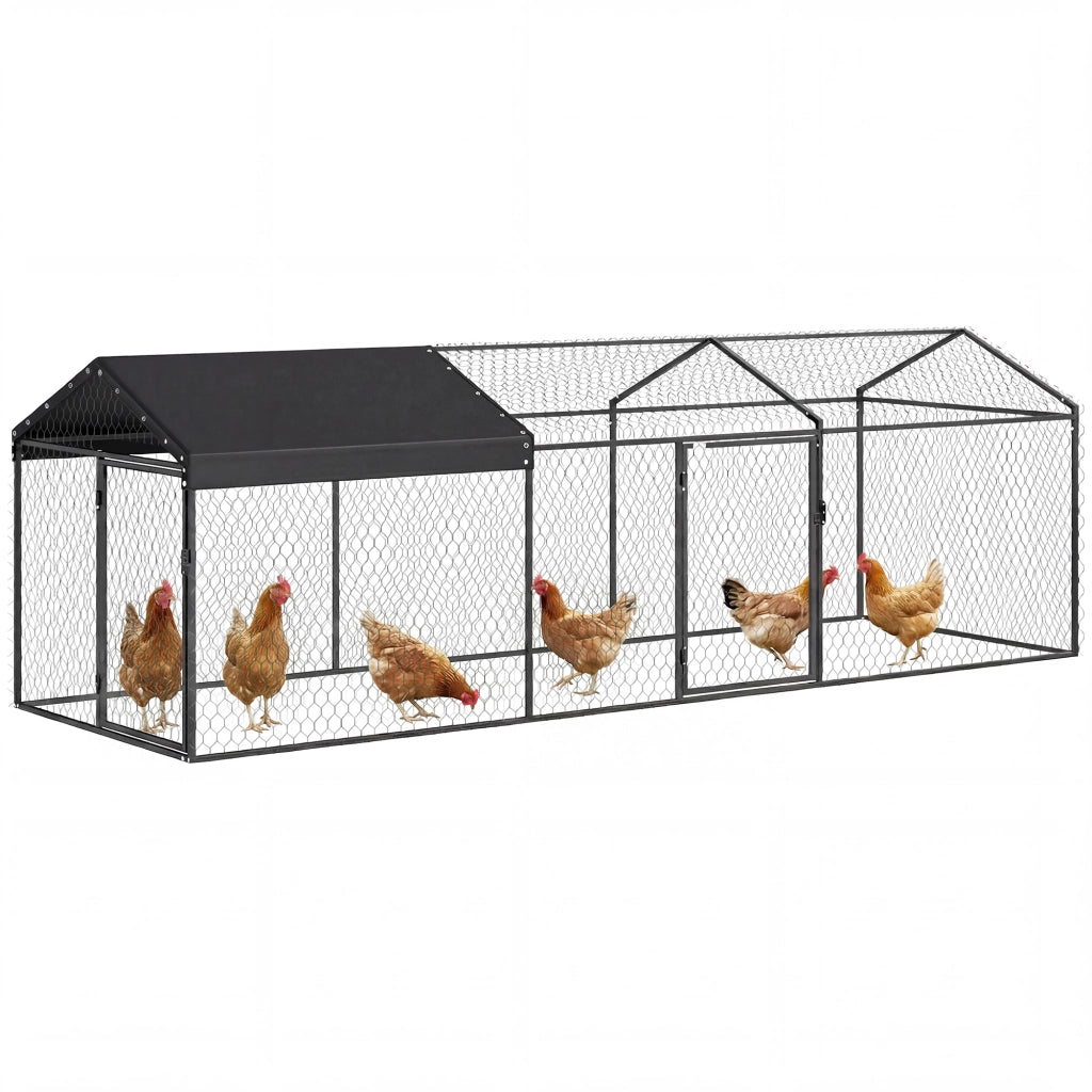 Pollaio per Galline ¨C Minimal ¨C Acciaio Zincato 3x1x1m