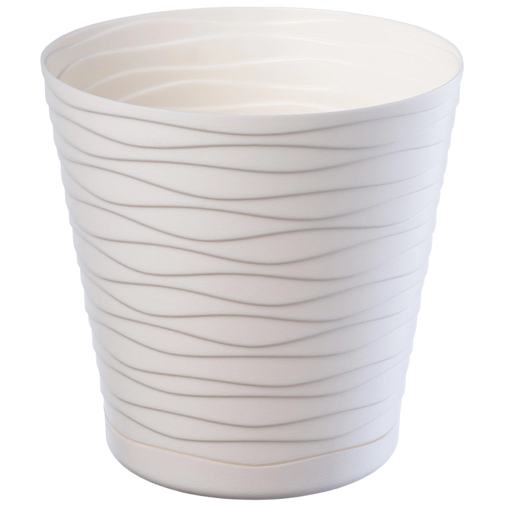 Vaso da fiori KADAX da 13 cm, coprivaso in plastica con supporto.