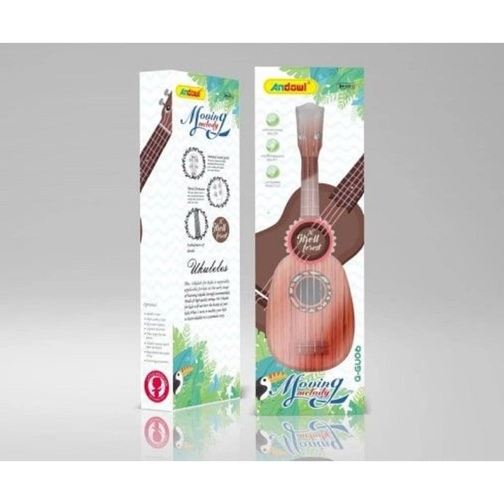 Trade Shop - Chitarra Ukulele Gioco Musicale Con 4 Corde In Plastica 53 Cm Per Bambini Q-gu06 -