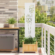Schermo per privacy in giardino Traforo Bianco 32 x 140 cm 876211