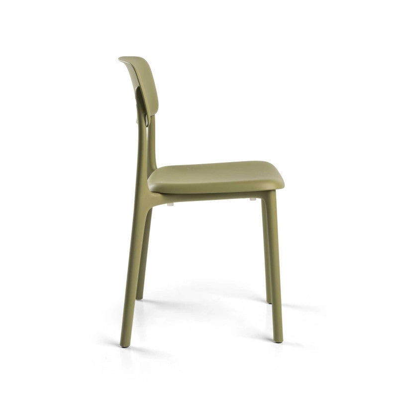 Sedia Polipropilene Poppy Verde Cm 49,5x49h79,5