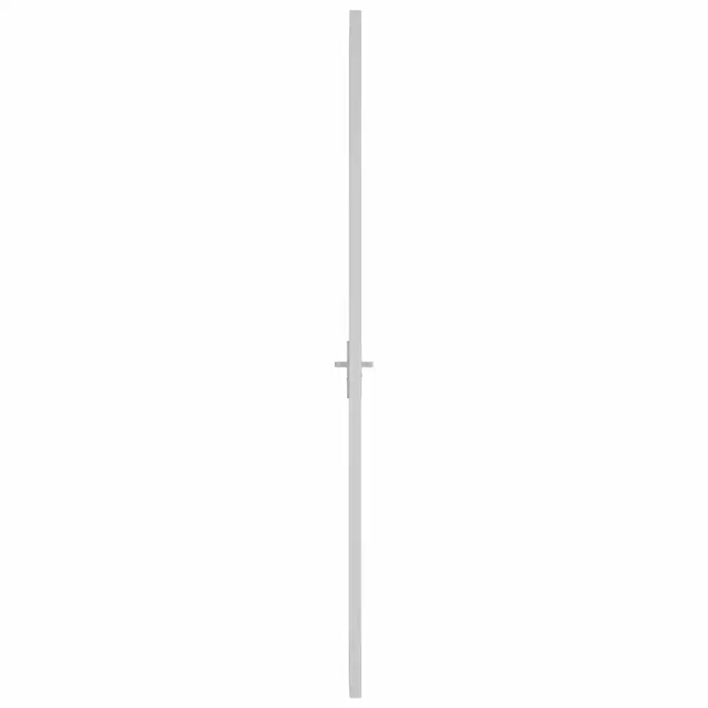 Porta Interna 102,5x201,5 cm Bianca in Vetro ESG e Alluminio cod mxl 58336