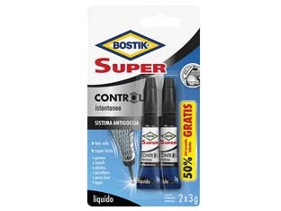 SUPER CONTROL COLLA ISTANTANEA 2X3 GR.- - 2 x gr.3 - 24 blister BOSTIK