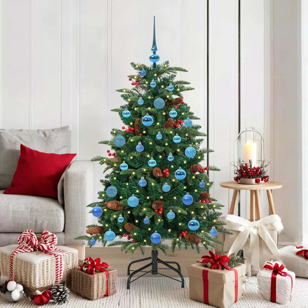 Albero di Natale artificiale con 150 LED Verde 150 cm 3395548