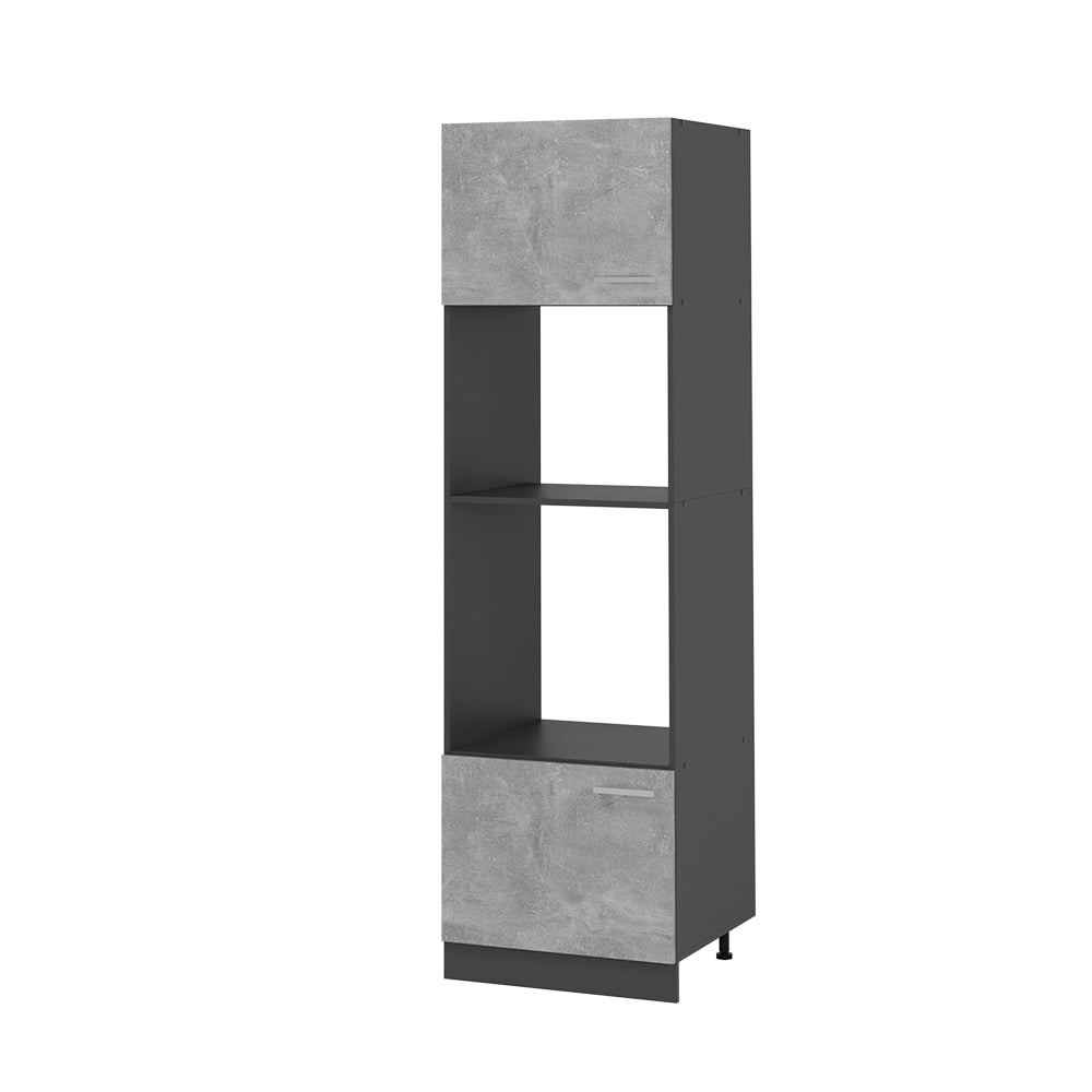 Mobile cucina microonde R-Line Calcestruzzo/Antracite 60 cm Vicco