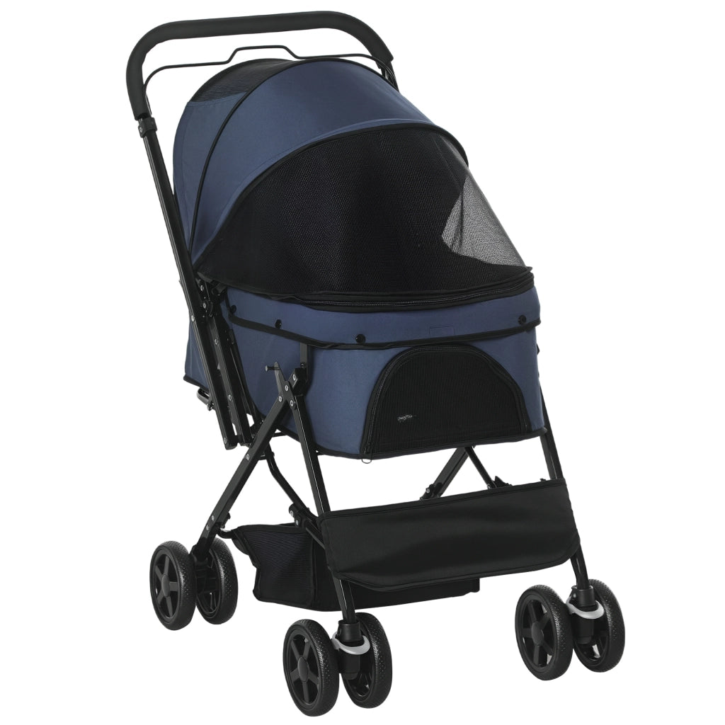 Carrello per Cani Pieghevole ¨C Minimal ¨C Blu