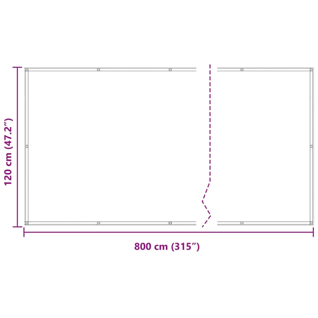 Schermo da balcone Borgogna 120 x 800 cm 42030922