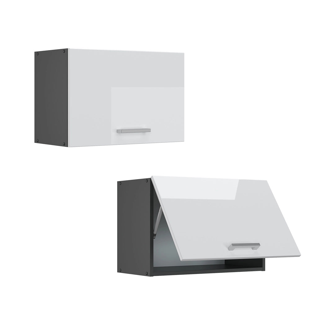 Vicco Pensile da cucina Bianco lucido 60 cm Piatto