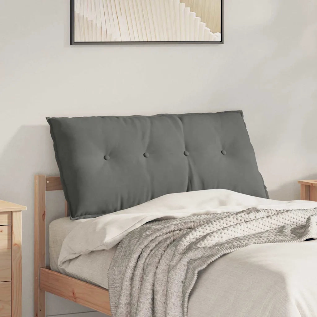 Cuscino per Schiena Grigio scuro 100 x 50 cm 42014775