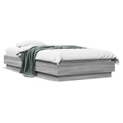 Letto singolo | Letto per adulti | Giroletto Grigio Sonoma 90x190 cm in Legno Multistrato