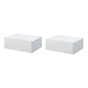 Comodini a Parete ¨C zephmum ¨C Bianco 40x30x15 cm