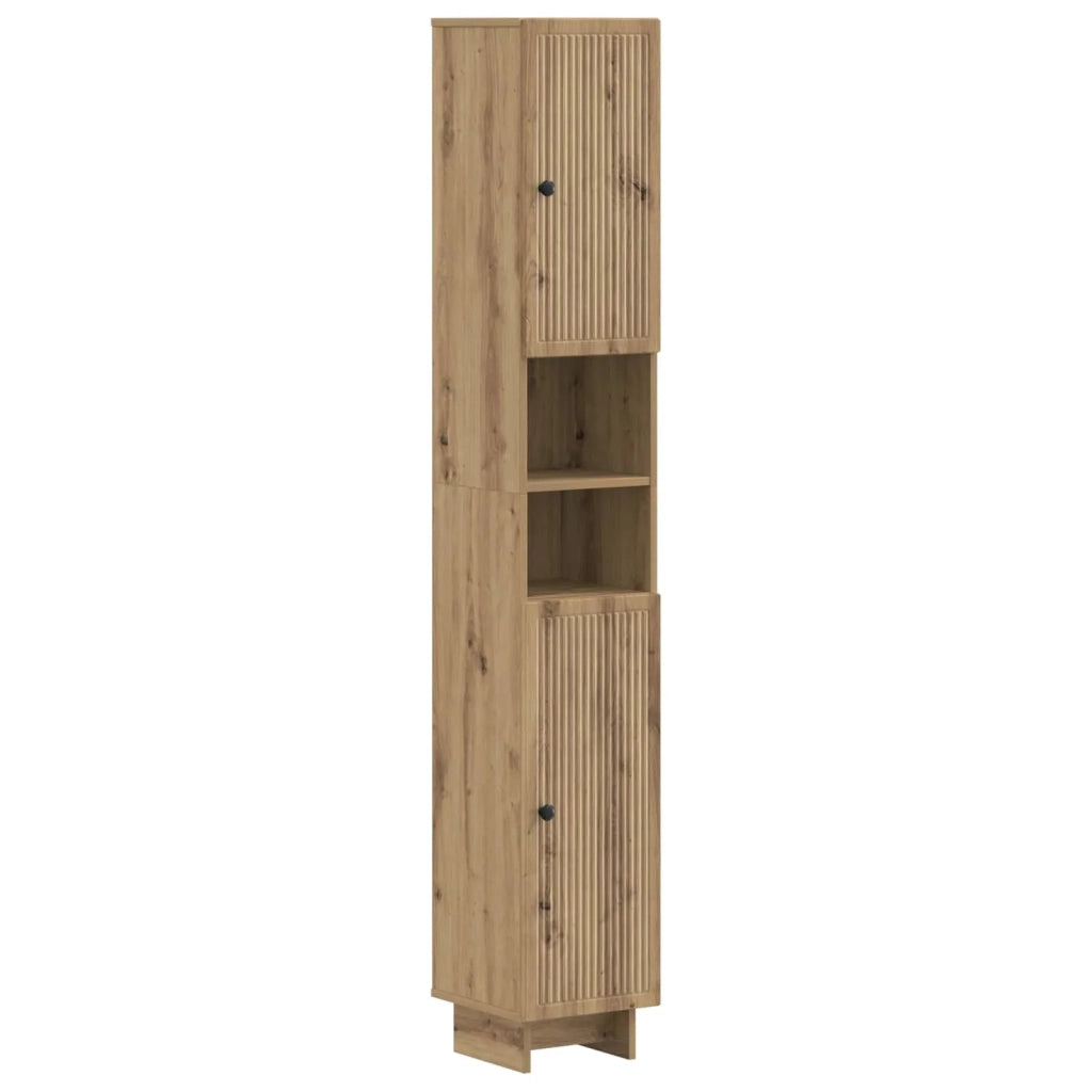 Set di Mobili da Bagno da 4 Pezzi EDE Rovere Artigianale 3417908