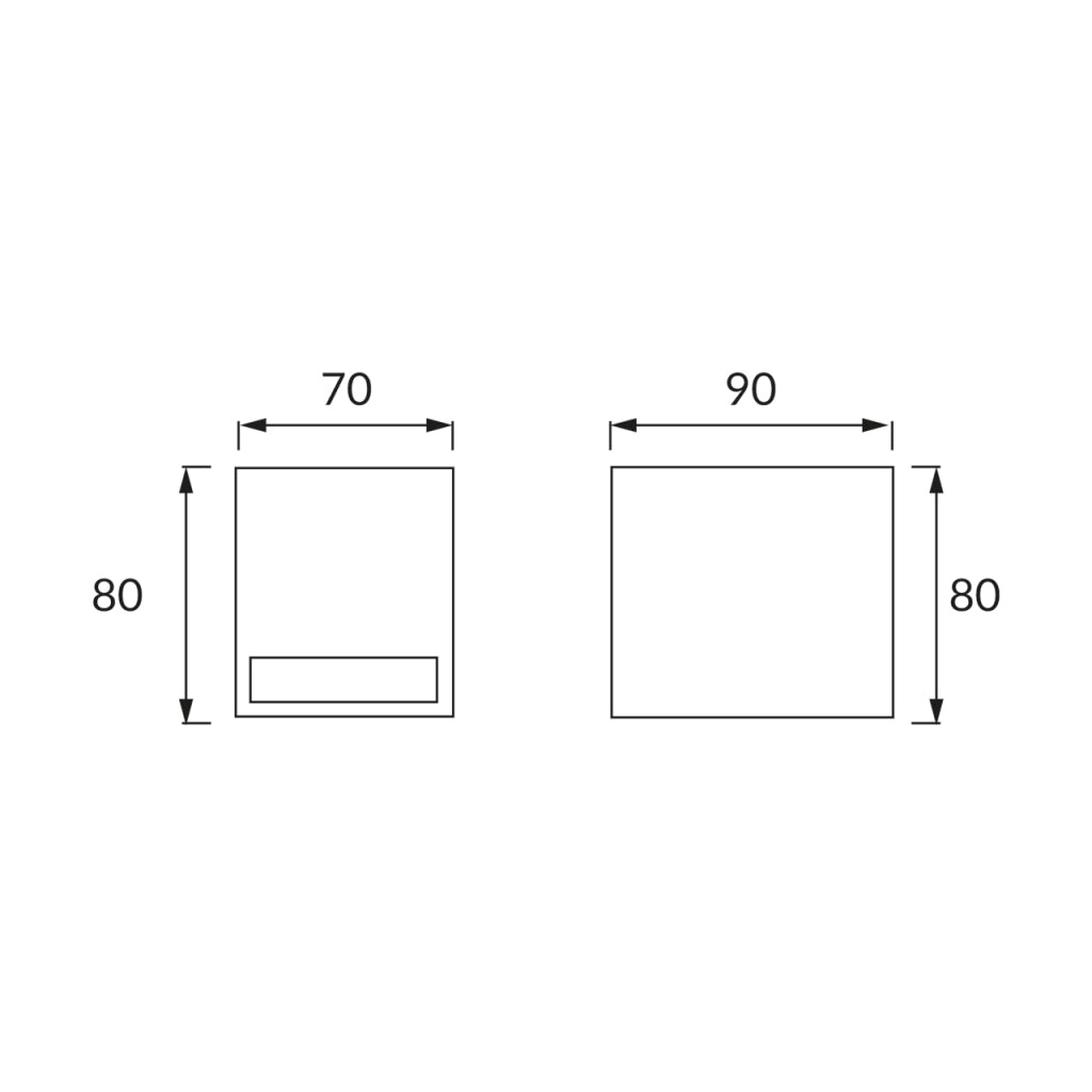 Applique esterna a parete nera GU10 35W IP54 Forest Struhm