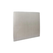 Testiera in tessuto in velluto grigio chiaro liscio L150 cm
