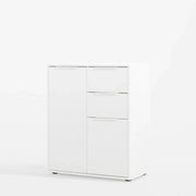 Mobile 2ante + 2 cassetti bianco lucido cm 72x35x87h