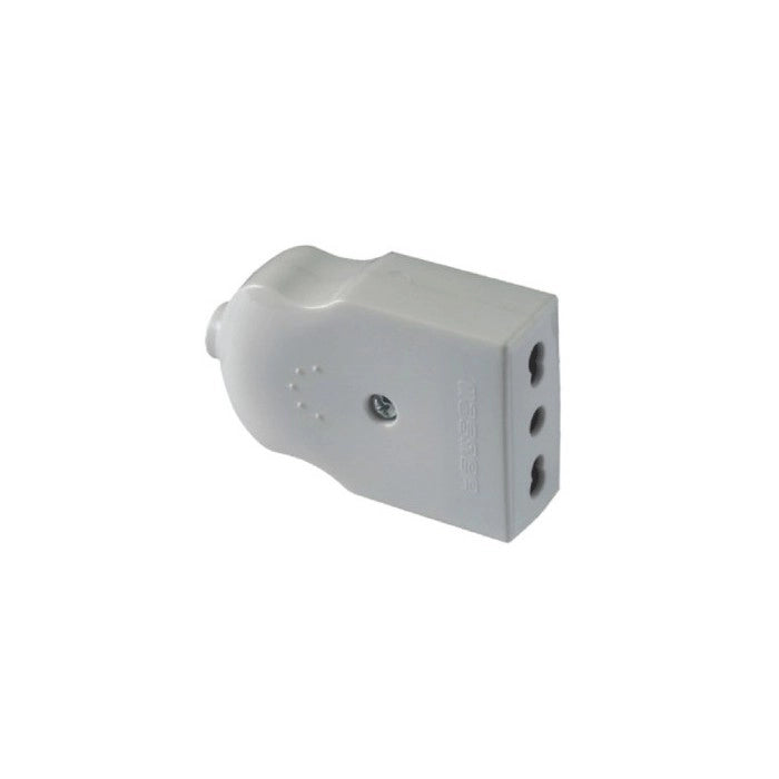 PRESA MOBILE 10/16A 2P+T - Grigio