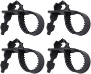 Supporti per piante in plastica antiscivolo 40 cm - 4 pezzi - Nero