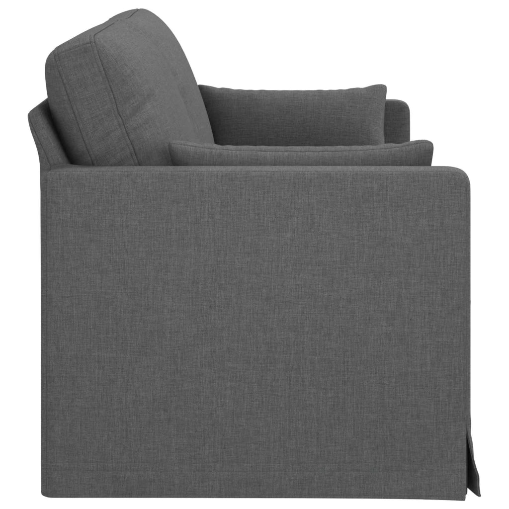 Divano Grigio scuro 198 x 78 x 80 cm Tessuto 42024370