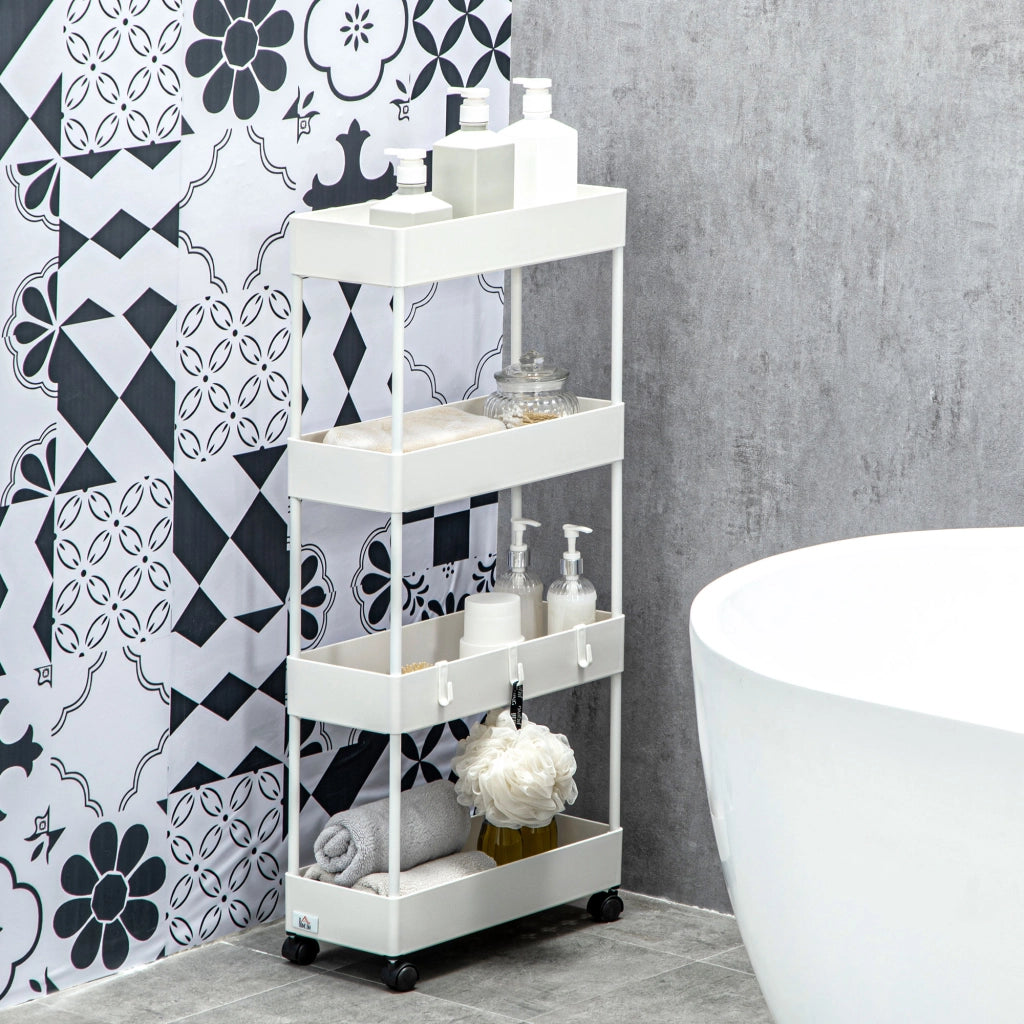 Carrello da cucina ¨C Minimal ¨C 40x19x90 cm, bianco
