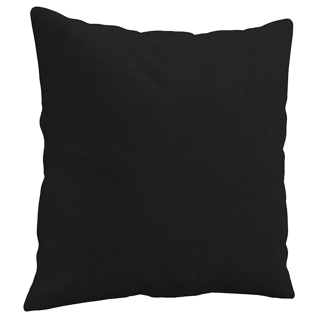 Divano a 2 Posti con Cuscini-Sofa 2 Posti con Cuscini Nero 120 cm Tessuto Microfibra