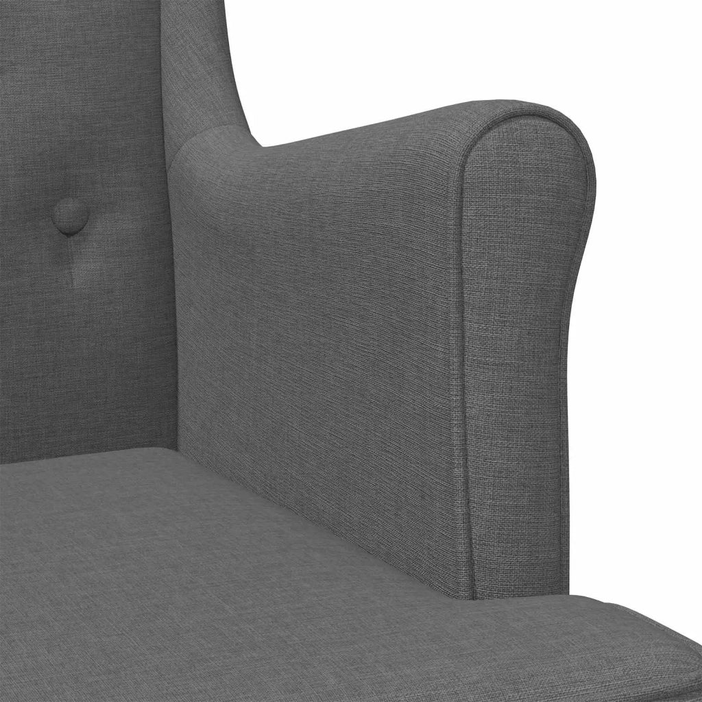 Poltrona Grigio Scuro Tessuto 42029919