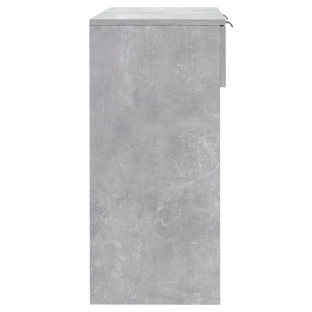 Tavolino da Salotto-Tavolino da soggiorno-Tavolo Grigio Cemento 90x36x75cm Legno Multistrato