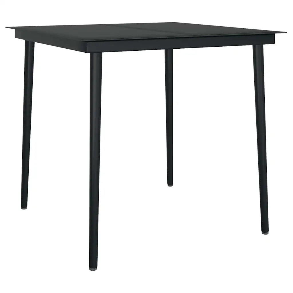 Set da Pranzo da Giardino 3 pz con Cuscini Polyrattan Vetro 3334513