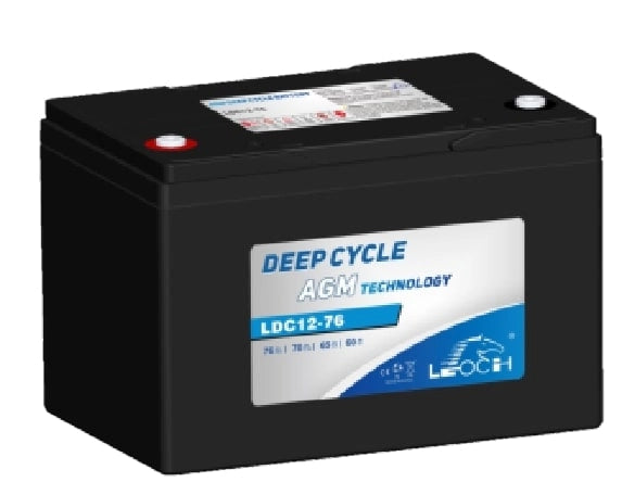 LEOCH LDC12-76 12V 76AH BATTERIA AGM