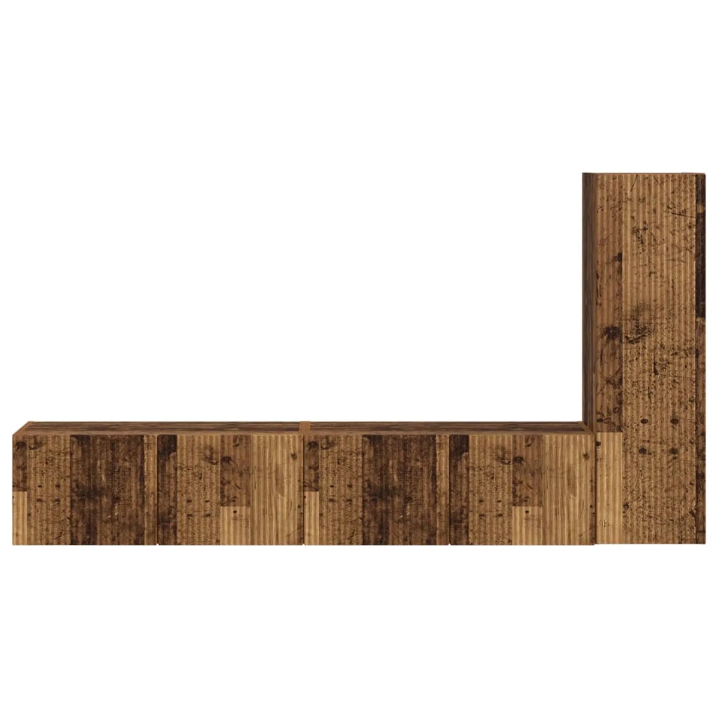 Set mobile TV 3 pcs Legno vecchio Legno multistrato 3408995