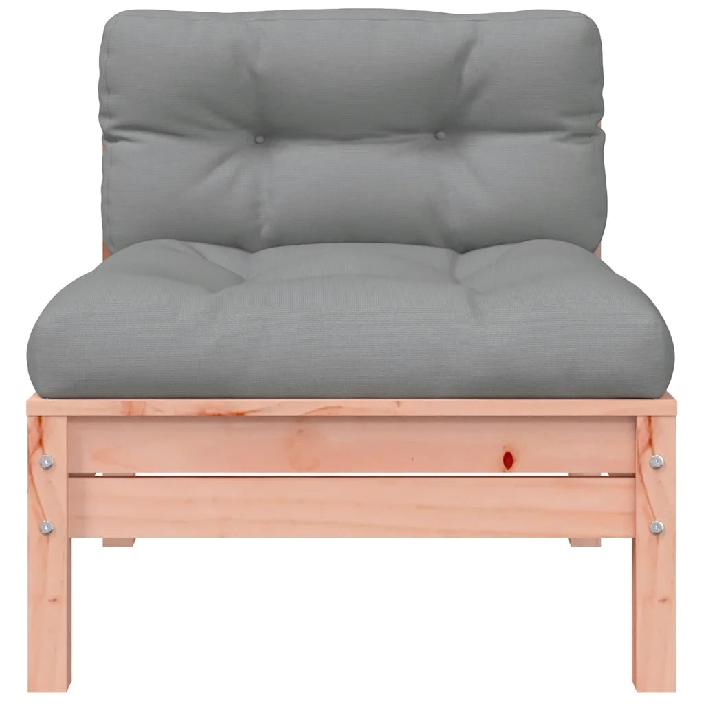 Divano da esterno-Divani Giardino Senza Braccioli con Cuscini 2 pz Legno Douglas 213551