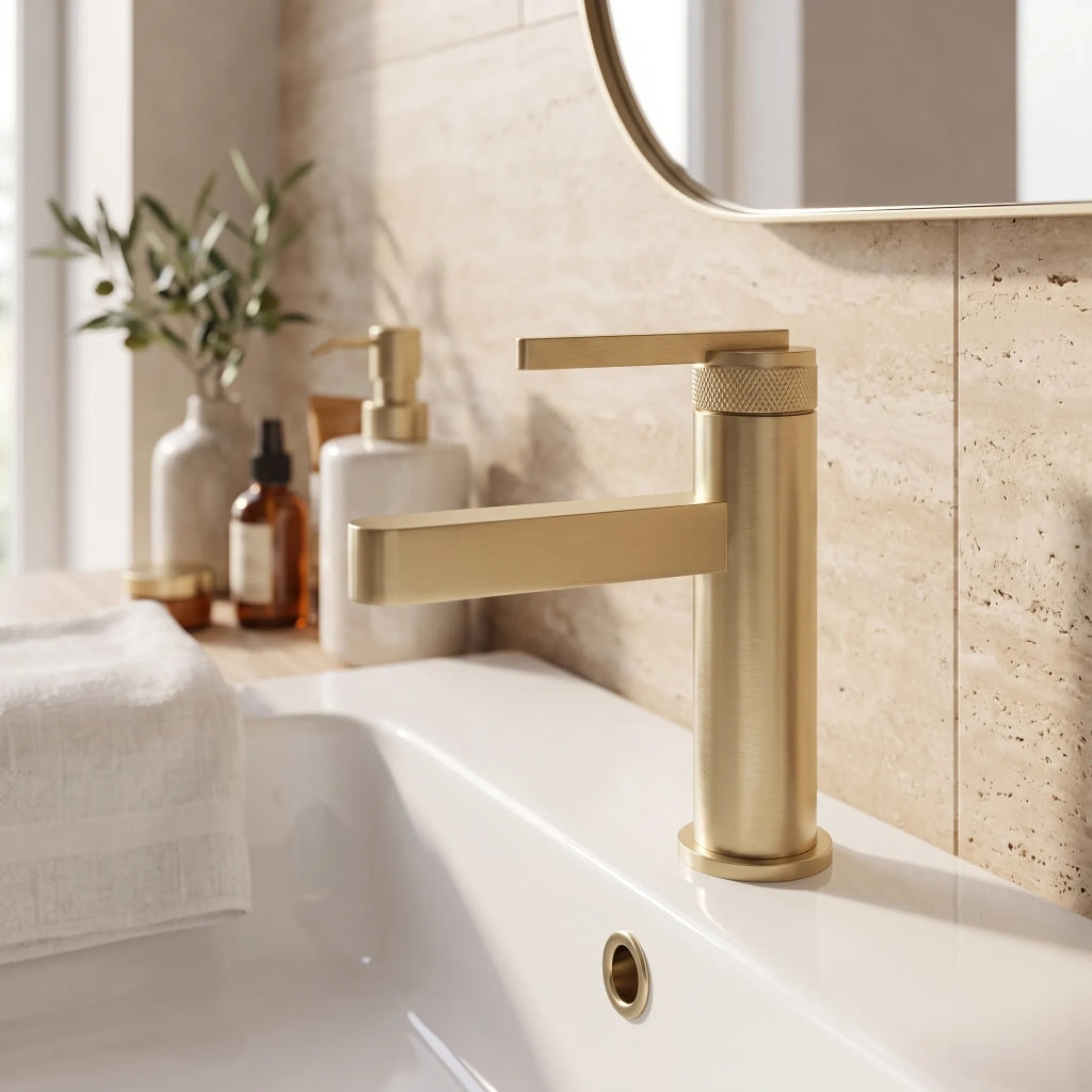Rubinetto Da Bagno Rea Grace Brush Gold