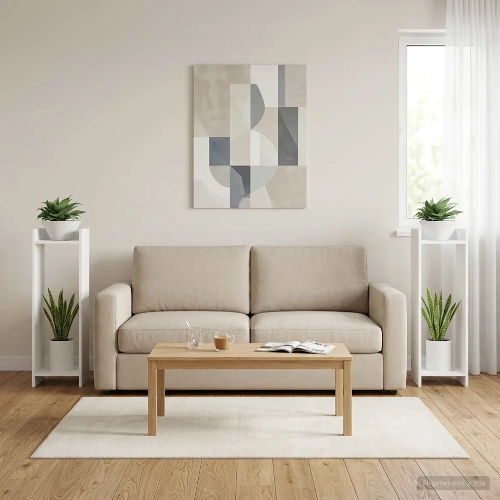 Supporto per piante | Sostegno per piante 2 pz Bianco 30 x 30 x 100 cm