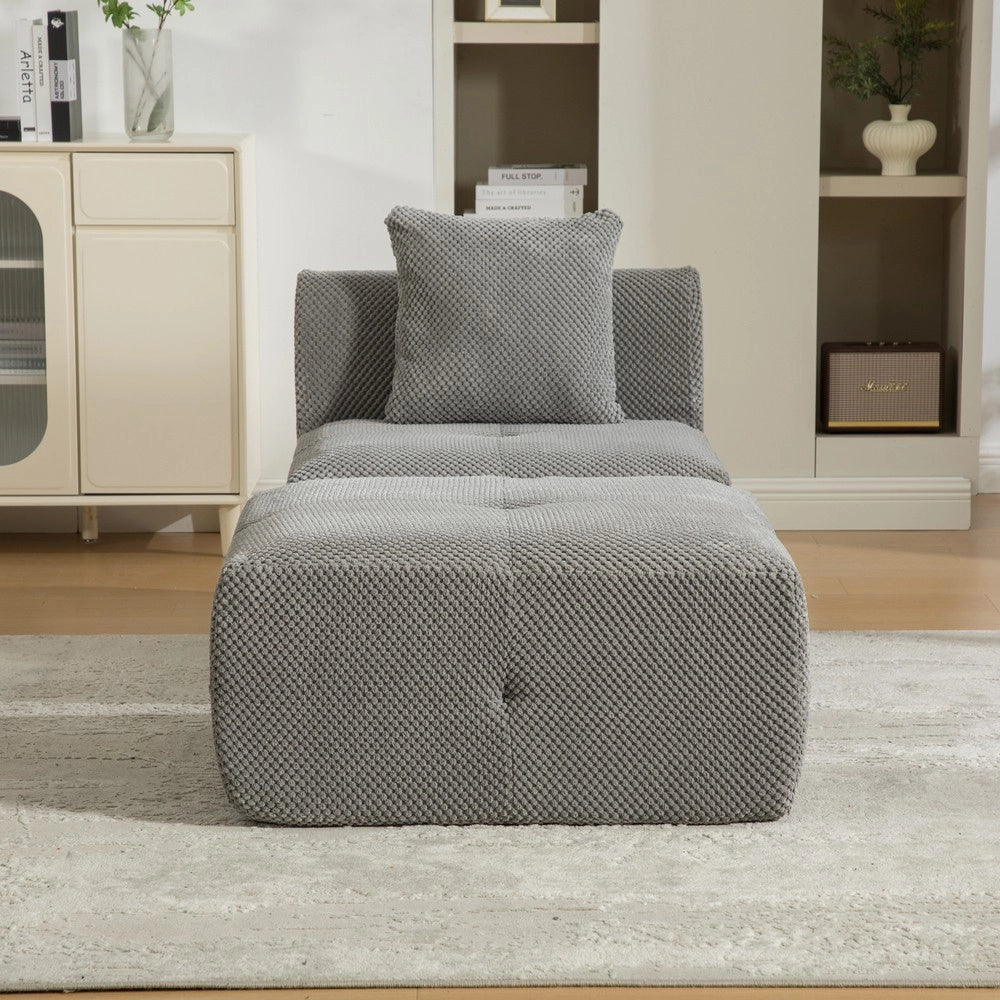 Divano Modulare in Chenille ¨C MINIMAL ¨C Grigio