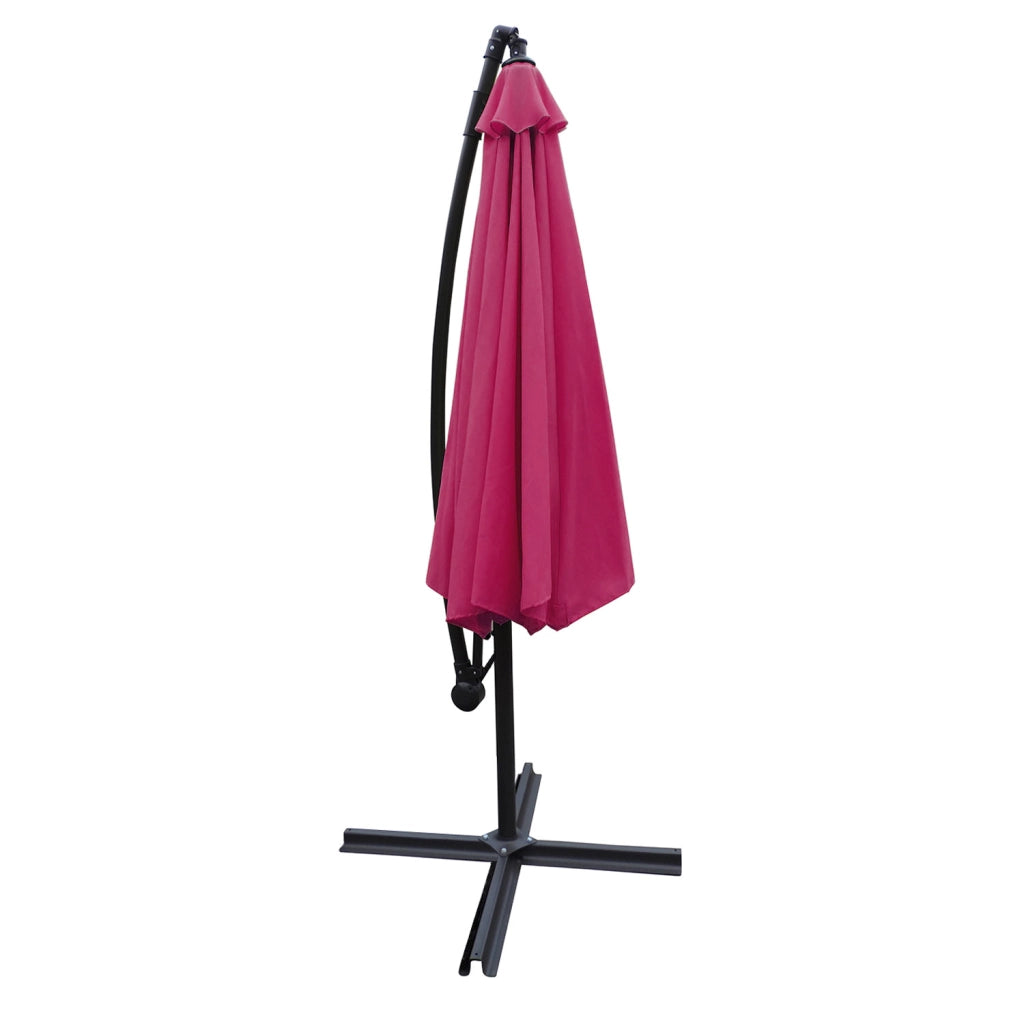OAHUOmbrellone rotondo 3m diametro fucsia + copertura