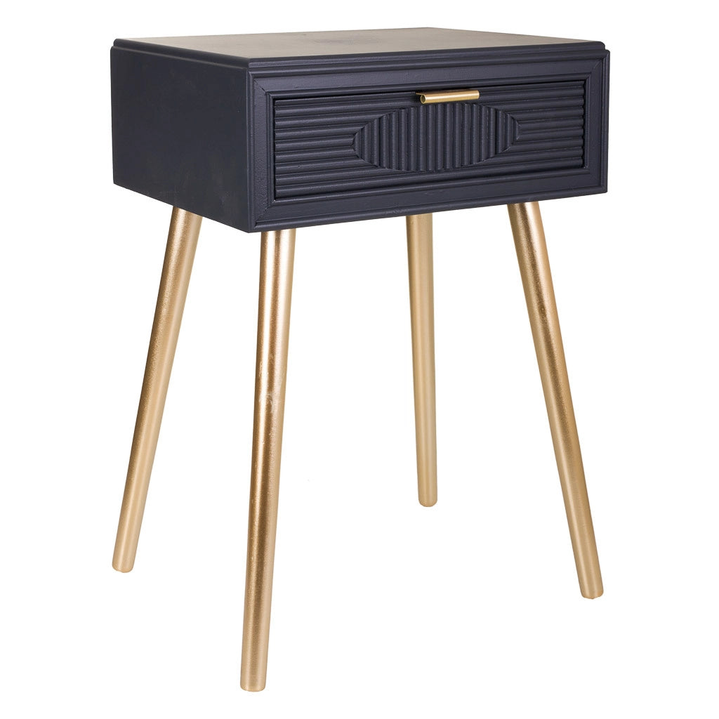 Tavolo in legno grigio scuro 47x39x67h