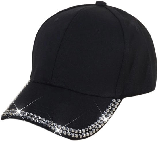 Cappello da Baseball per Donna - Fodero - Adattabile - Nero - Attività Outdoor - Unisex - Ideale per lo Sport