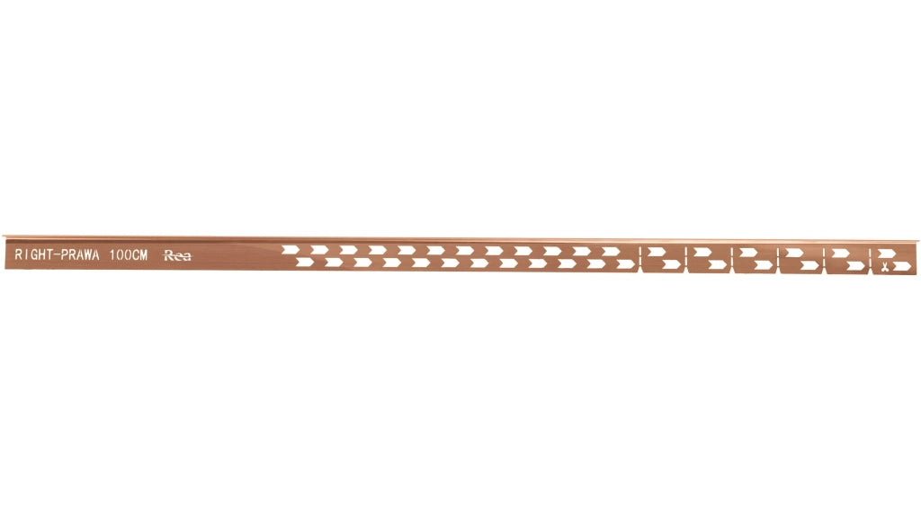 Profilo Doccia Pendenzato 100cm Brush Copper sinistra