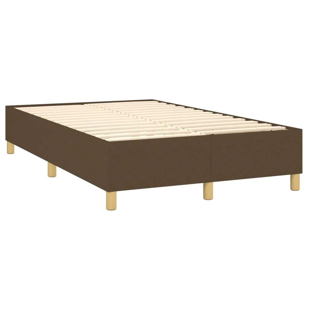 Struttura Letto a Rete a Molle Marrone Scuro 120x200 cm Tessuto 3120948