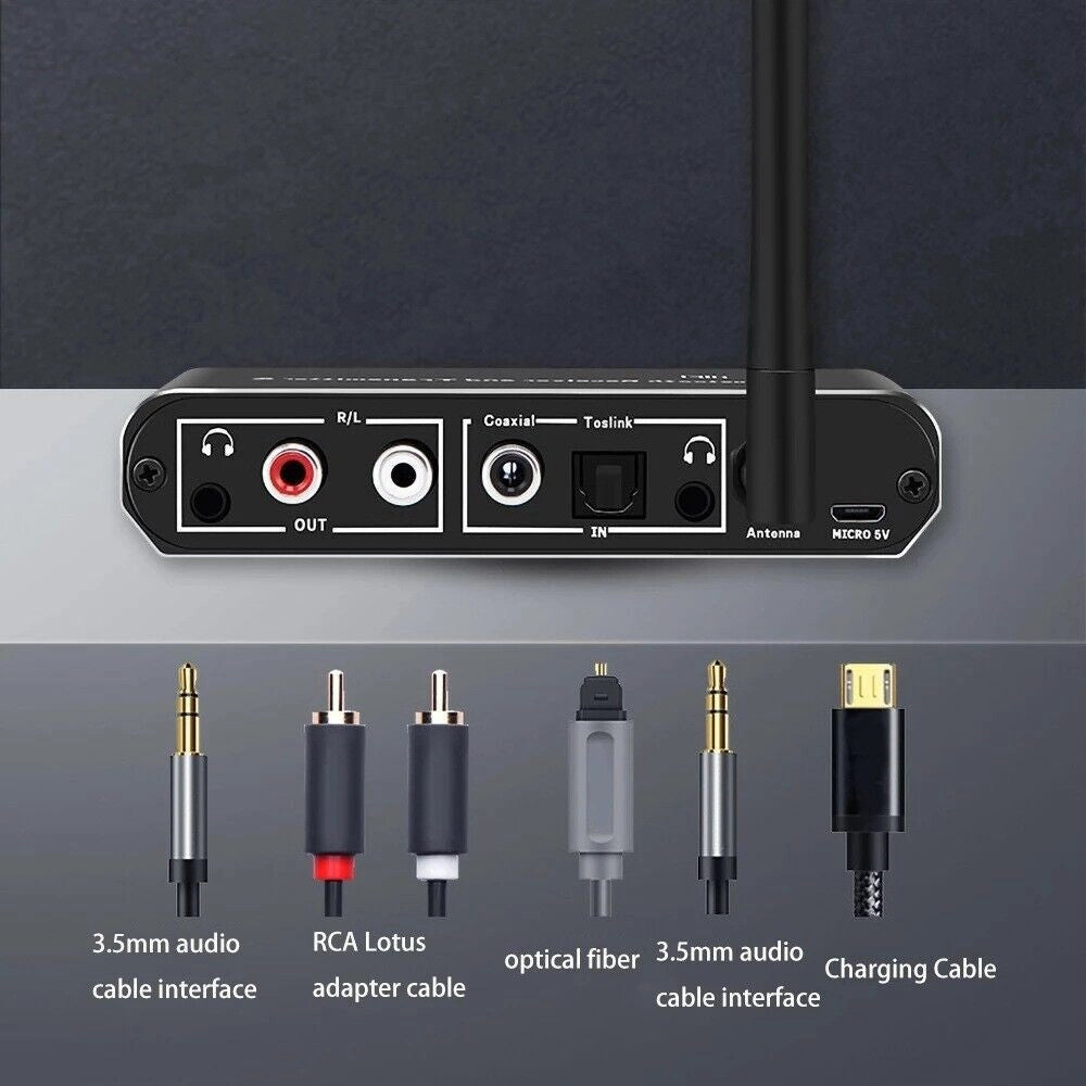 Trade Shop - Ricevitore Trasmettitore Bluetooth Convertitore Audio Digitale A Analogico H09 -