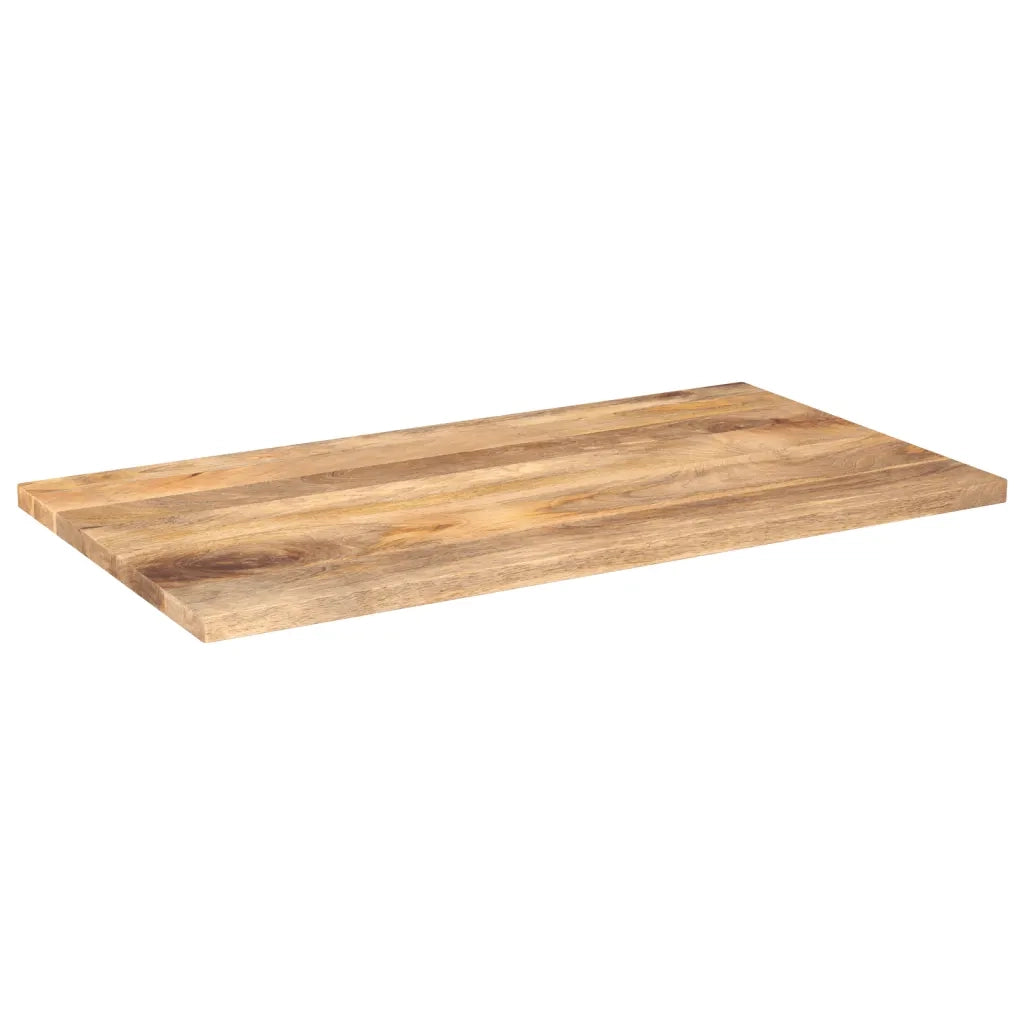 Piano per Tavolo 100x70x3,8cm Rettangolare Legno Massello Mango 371542