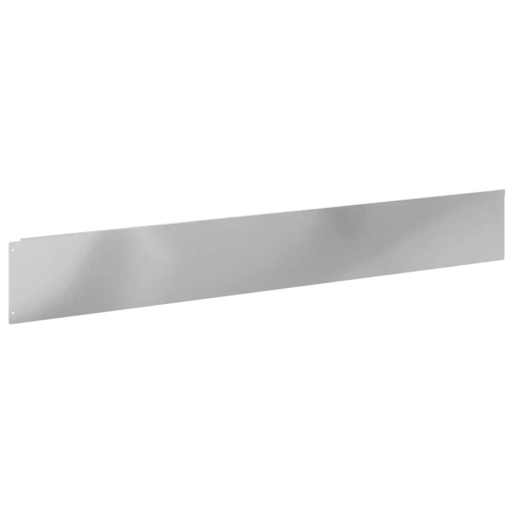 Bordura per Prato 10 pcs 100 x 15 cm Acciaio Argento 8008827