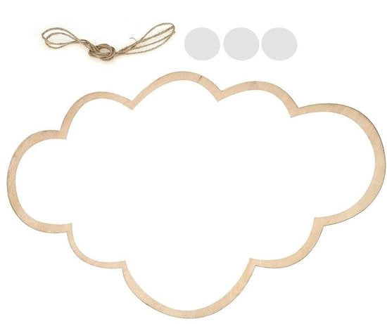 Specchio da parete decorativo per bambini con design scandinavo e nuvola - Decorazione creativa per la camera dei bambini - Adatto per bambini - Zona riflessa